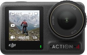 DJI Osmo Action 4 Standard Combo 4K 120fps Waterproof Action Camera 1/1.3-Inch Sensor Stunning Low Light Imaging 10-bit & D-Log M Colour Performance Long-Lasting 160 Mins Outdoor Camera